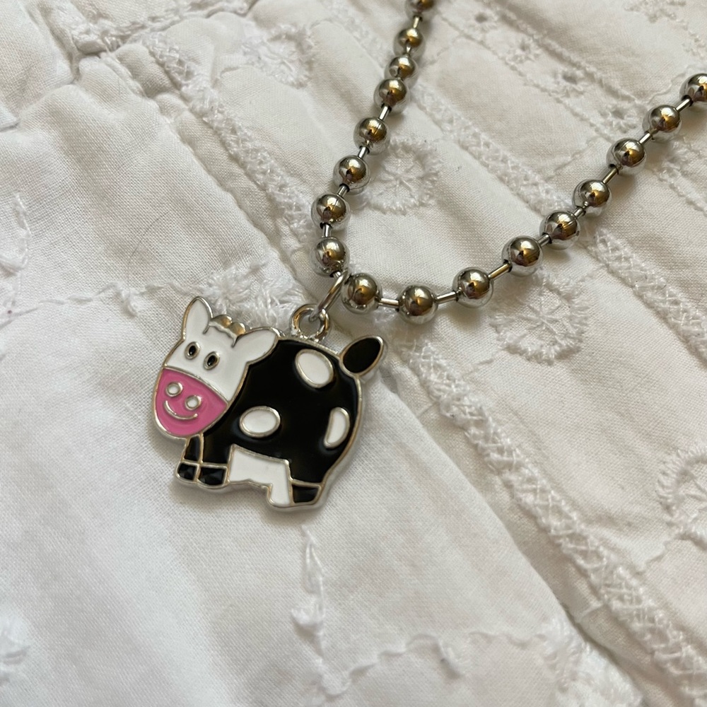 cow pendant necklace